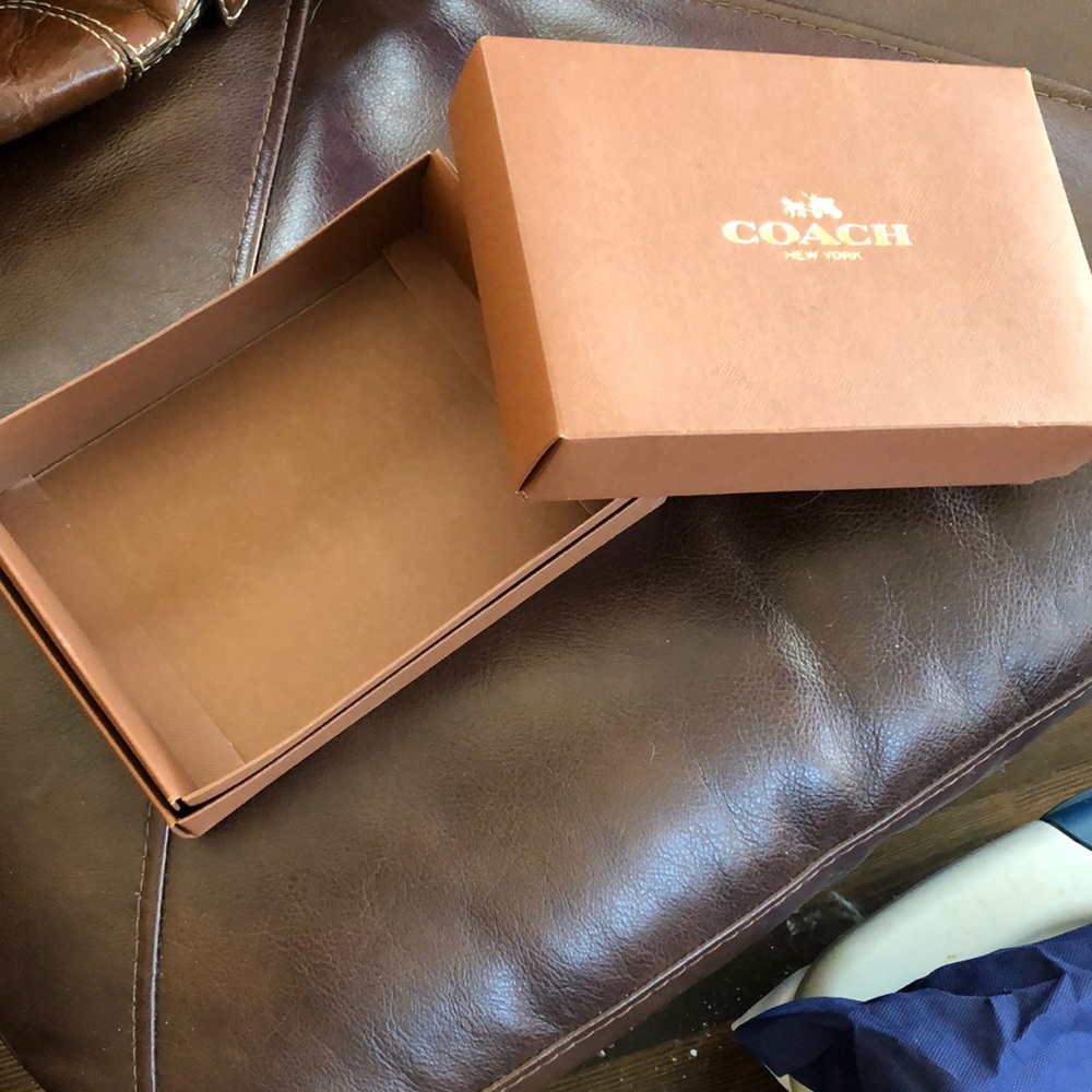 2 Coach Wallet Size Storage Boxes